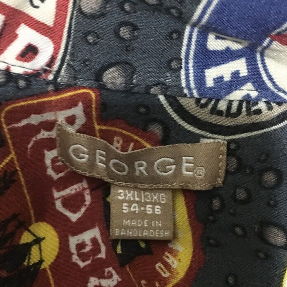 Men's Novelty Print All Over Beer Label Hawaiian Shirt Brew Fest IPA sz 3XL - Picture 2 of 7